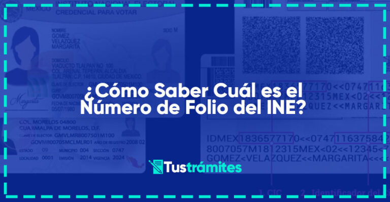 cómo saber cuál es el número de folio del ine tus trámites