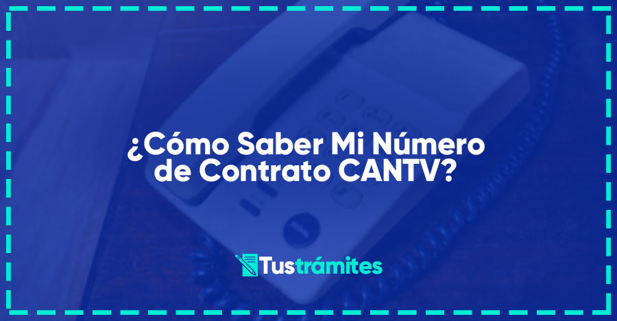 ¿Cómo Saber Mi Número de Contrato CANTV?
