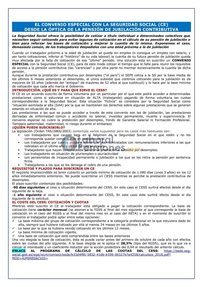 Cómo solicitar la baja en convenio especial de la Seguridad Social ...
